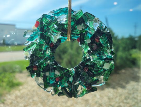Crushed Glass Wreath
